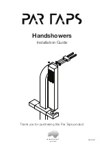 PAR TAPS Burj Handshower Installation Manual preview