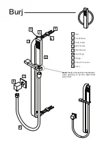 Preview for 3 page of PAR TAPS Burj Handshower Installation Manual