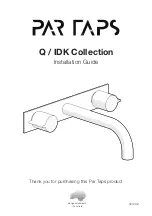 Preview for 1 page of PAR TAPS Q/IDK Series Installation Manual