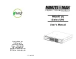 Para systems Minuteman PRO-RT 2U Series User Manual preview