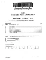 ParaBody 336101 Assembly Instructions preview