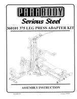 Preview for 1 page of ParaBody 360101 Assembly Instruction Manual