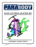 Предварительный просмотр 1 страницы ParaBody 661101 Assembly Instructions Manual