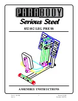 ParaBody 832102 Assembly Instructions Manual предпросмотр