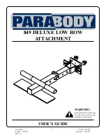 Предварительный просмотр 1 страницы ParaBody 849 User Manual