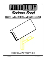 Предварительный просмотр 1 страницы ParaBody 886101 Assembly Instructions