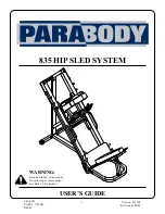 ParaBody Hip Sled System User Manual предпросмотр