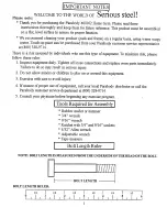 Preview for 2 page of ParaBody Serious Steel 400102 Assembly Instructions Manual