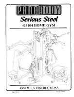 Preview for 1 page of ParaBody Serious Steel 425104 Assembly Instructions Manual