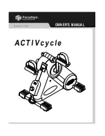 Preview for 1 page of Paradigm 7101 Activcycle Owner'S Manual