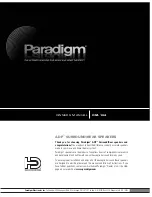 Preview for 1 page of Paradigm ADP OM-104 Owner'S Manual