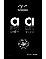 Preview for 1 page of Paradigm CI Elite Series Owner'S Manual