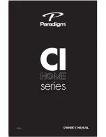 Paradigm CI Home Series Owner'S Manual preview