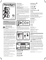 Paradigm In-Ear Headphones Quick Manual preview