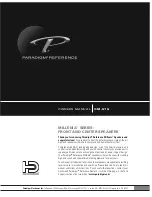 Preview for 1 page of Paradigm Millenia OM-575 Owner'S Manual