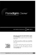 Preview for 1 page of Paradigm OM-131 Owner'S Manual