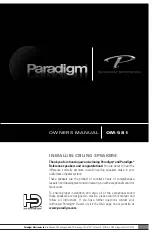 Paradigm OM-581 Owner'S Manual preview