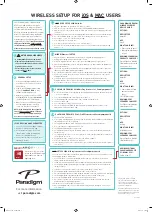 Preview for 1 page of Paradigm PREMIUM WIRELESS Series Setup Manual