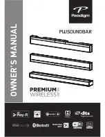 Paradigm PWSOUNDBAR Owner'S Manual preview