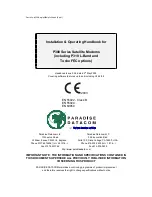 Preview for 1 page of Paradise Datacom P300 Series Installation & Operating Handbook