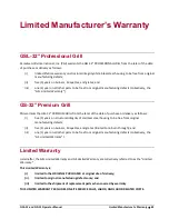 Предварительный просмотр 51 страницы PARADISE GRILLS GSL-32 Operator'S Manual