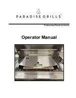 PARADISE GRILLS Professional Pizza Conversion Operator'S Manual preview