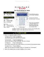 Preview for 1 page of Paradox Digiplex EVO User Quick Reference Manual