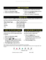 Preview for 2 page of Paradox Digiplex EVO User Quick Reference Manual