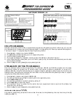 Paradox Esprit 738 EXPRESS Programming Manual предпросмотр