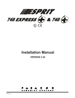 Preview for 1 page of Paradox Esprit 748 Installation Manual