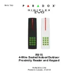 Предварительный просмотр 1 страницы Paradox Imperial Digiplex Evo R915 User Manual