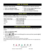 Preview for 2 page of Paradox IMPERIAL K651 User Quick Reference Manual