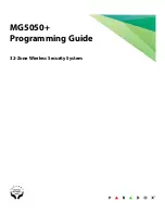 Paradox MG5050 Programming Manual preview