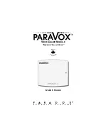 Preview for 1 page of Paradox ParaVox User Manual