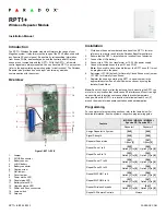 Paradox RPT1+ Installation Manual preview