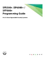 Paradox SP5500+ Programming Manual preview