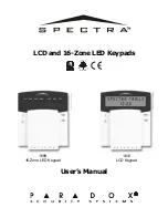 Paradox Spectra 1641BL User Manual preview