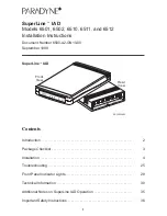 Paradyne 6501 Installation Instructions Manual preview