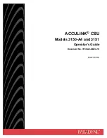 Paradyne ACCULINK 3150 Operator'S Manual preview