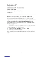 Preview for 3 page of Paradyne ACCULINK 3170 E1 DSU/CSU Quick Reference