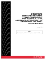 Preview for 1 page of Paradyne COMSPHERE 6800 Series Command Reference Manual