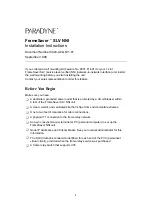 Preview for 1 page of Paradyne FrameSaver SLV NNI Installation Instructions Manual