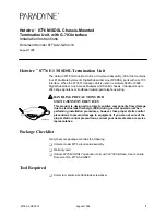 Paradyne Hotwire 8776 M/SDSL Installation Instructions Manual preview