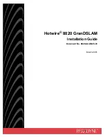 Preview for 1 page of Paradyne Hotwire 8820 GranDSLAM Series Installation Manual