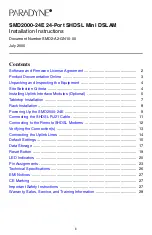 Preview for 1 page of Paradyne SMD2000-24E Installation Instructions Manual