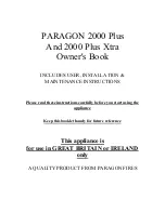 Paragon Fires 2000 Plus Xtra Owners Book предпросмотр