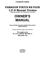 Preview for 1 page of Paragon Fires focus rs plus remote Owner'S Manual