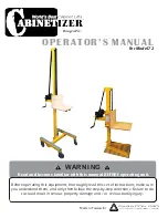 Preview for 1 page of Paragon Pro CABINETIZER 72 Operator'S Manual