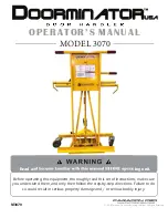 Paragon Pro Doorminator 3070 Operator'S Manual preview