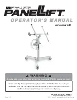 Paragon Pro PANELIFT 439 Operator'S Manual preview